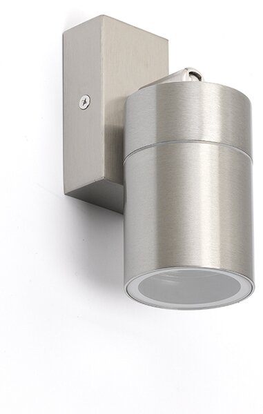 Lampa ścienna zewnętrzna stal IP44 obrotowa i pochylna - Solo