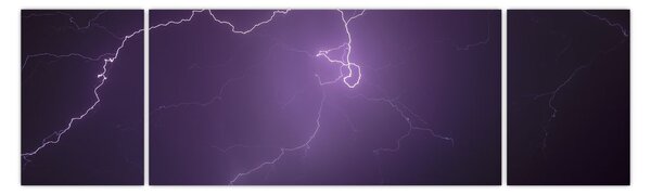 Obraz błyskawicy na niebie (170x50 cm)