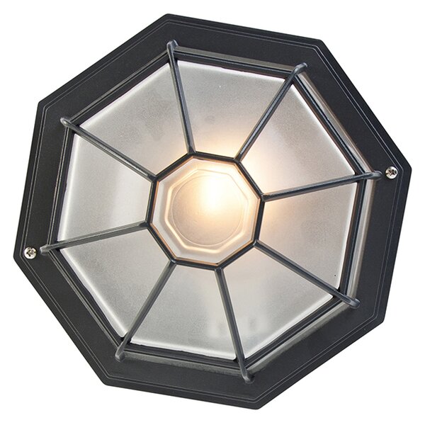 Lampa sufitowa rustykalna ciemnoszara 26,5 IP44 - Bri