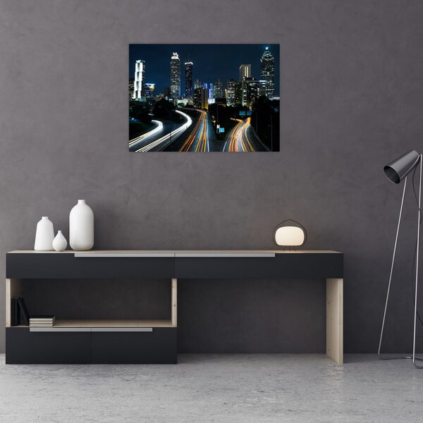 Obraz nocnej metropolii (70x50 cm)
