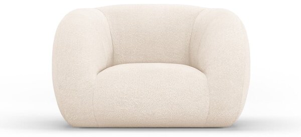 Kremowy fotel z materiału bouclé Essen – Cosmopolitan Design