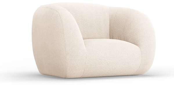 Kremowy fotel z materiału bouclé Essen – Cosmopolitan Design
