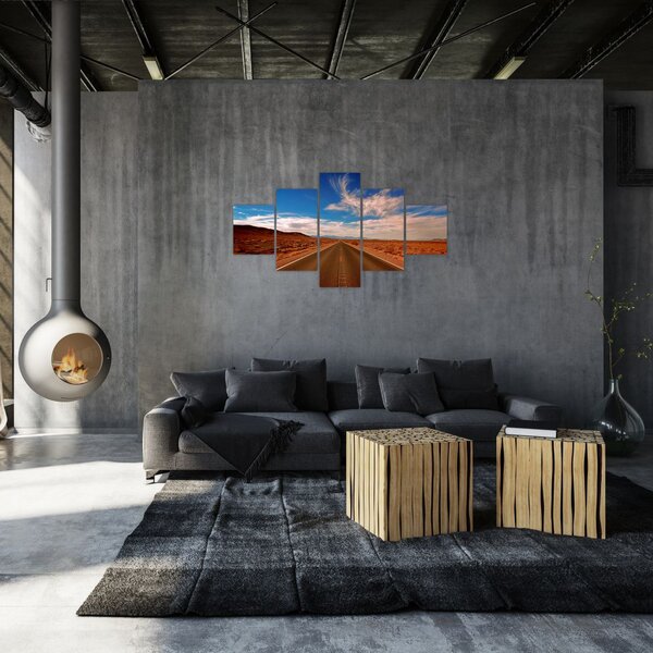 Obraz długiej drogi (125x70 cm)