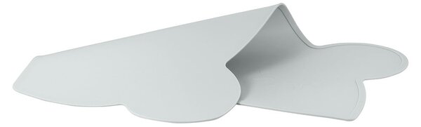Jasnoszara silikonowa mata stołowa Kindsgut Bear, 48x25 cm