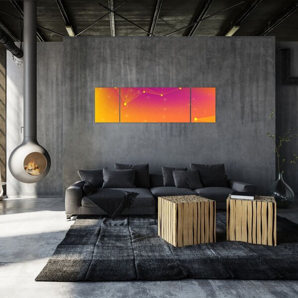 Kolorowy abstrakcyjny obraz (170x50 cm)