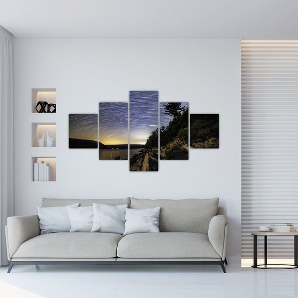 Obraz - niebo podczas zachodu słońca (125x70 cm)