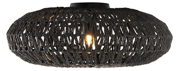 Lampa sufitowa w stylu retro czarna 50 cm - Lina