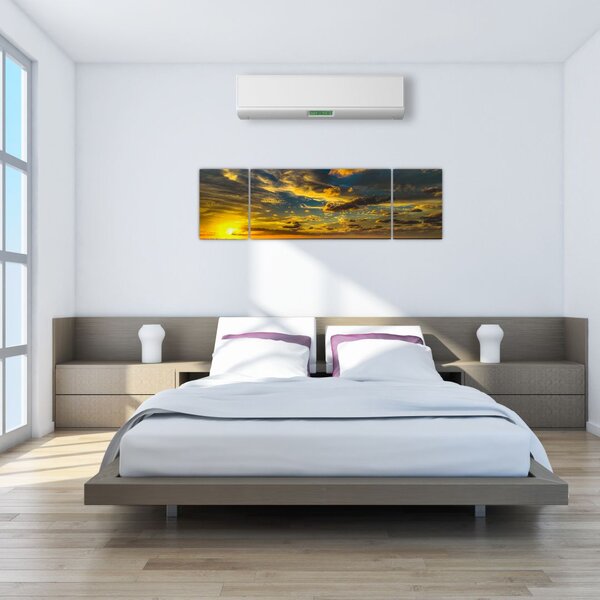 Zachód słońca nad morzem (170x50 cm)