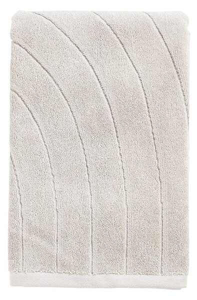 Jasnoszary bawełniany ręcznik kąpielowy frotte 70x140 cm Time – Zone