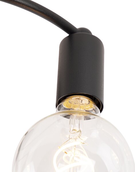 Lampa sufitowa w stylu art deco czarna 4-światłowa - Facil