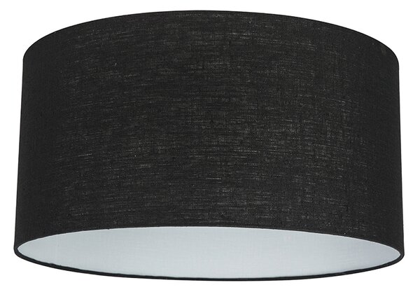 Nowoczesna lampa wisząca biała z czarnym kloszem 50 cm - Combi 1