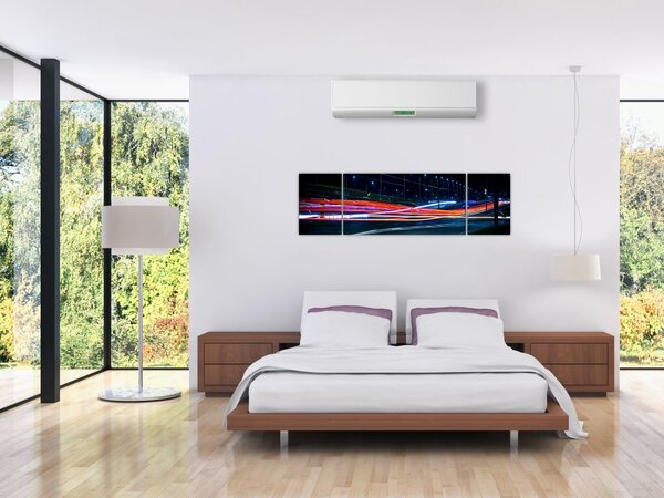 Obraz miasto nocą (170x50 cm)