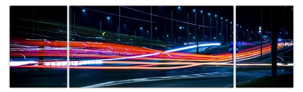 Obraz miasto nocą (170x50 cm)