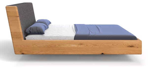 Łóżko lewitujące Aura z litego drewna Olcha 160x200 cm Danzz
