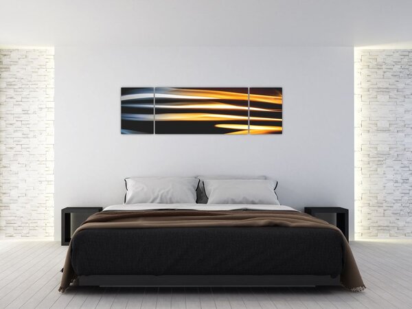 Czarny obraz (170x50 cm)
