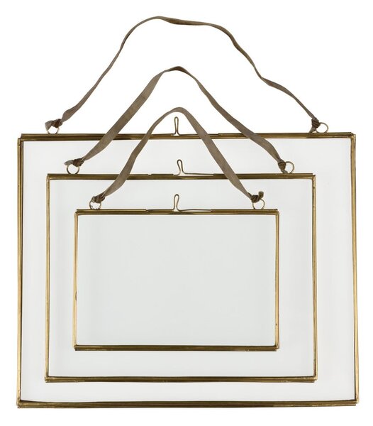 Metalowa ramka ścienna w kolorze złota 20x15 cm – Rex London