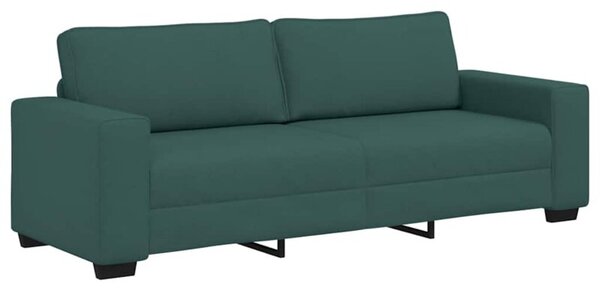 Sofa 3-osobowa, ciemnozielona, 220x77x82 cm, tkaninÄ