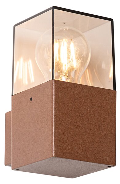 Industrialna lampa ścienna zewnętrzna rdzawo-brązowa IP44 - Denmark