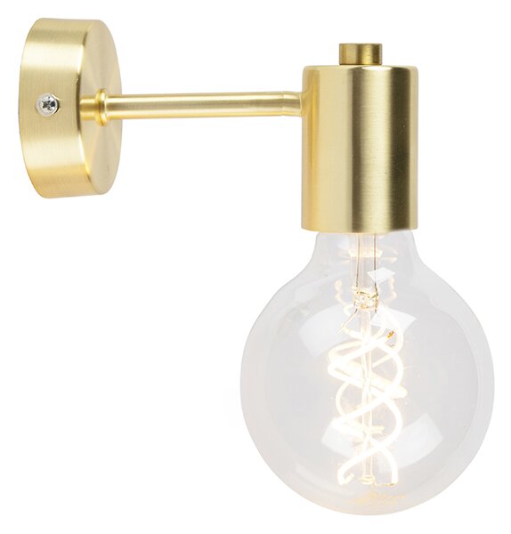 Inteligentna lampa ścienna w stylu art deco złota z żarówką G95 WiFi - Facil