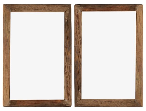 Ramki na zdjęcia, 2 szt., 50x70 cm, drewno z odzysku i szkło