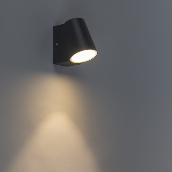 Nowoczesna lampa ścienna zewnętrzna antracytowa z LED - Uma