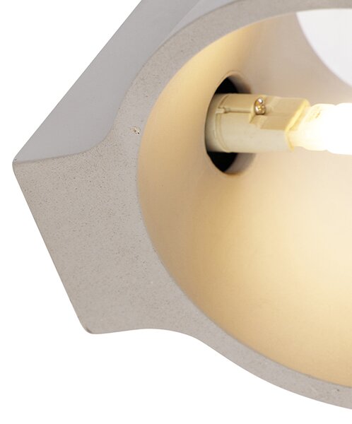 Industrialna lampa ścienna betonowa - Cup