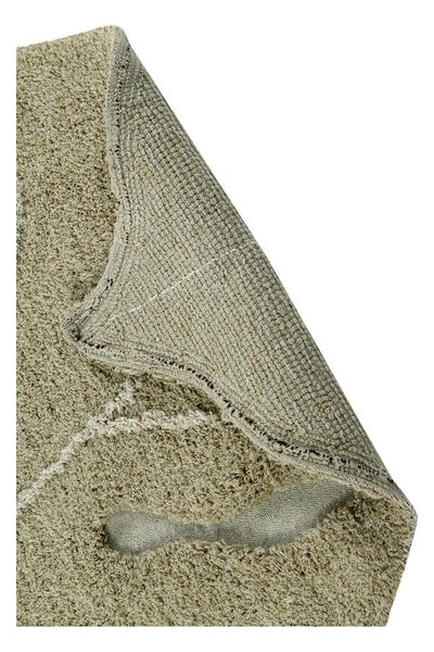 Bawełniany dywan dziecięcy w kolorze khaki tkany ręcznie odpowiedni do prania 75x100 cm Mini Monstera Olive – Lorena Canals