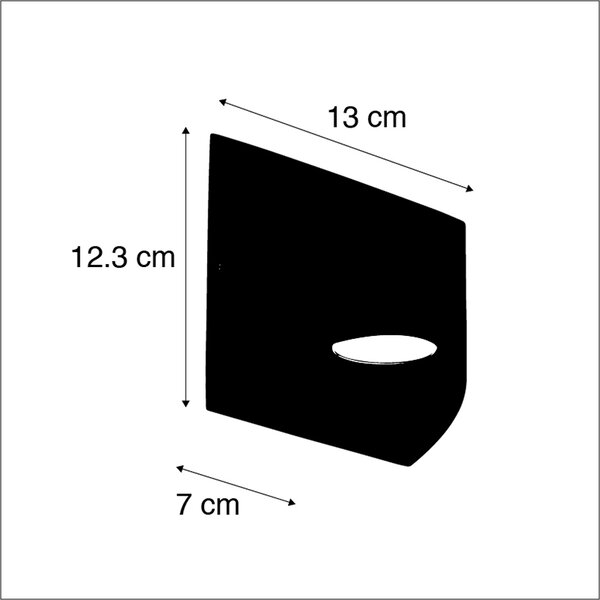Nowoczesna lampa ścienna zewnętrzna ciemnoszara z LED 2-światłowa IP54 - Mal