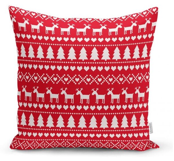 Zestaw 4 świątecznych poszewek na poduszki i bieżnika Minimalist Cushion Covers Christmas