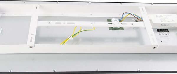 Nowoczesna lampa sufitowa czarna w komplecie z LED 80 cm - Liv