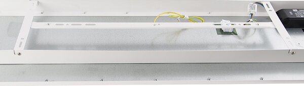 Nowoczesna lampa sufitowa stalowa 120 cm z LED 4-stopniowym ściemniaczem - Liv