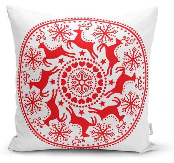 Zestaw 4 świątecznych poszewek na poduszki i bieżnika Minimalist Cushion Covers Christmas
