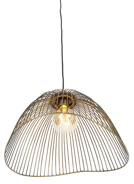 Designerska lampa wisząca mosiądz 39,8 cm - Pia