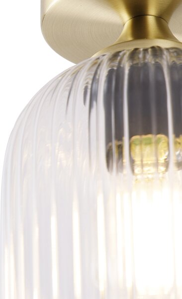 Lampa sufitowa w stylu art deco mosiądz - Banci
