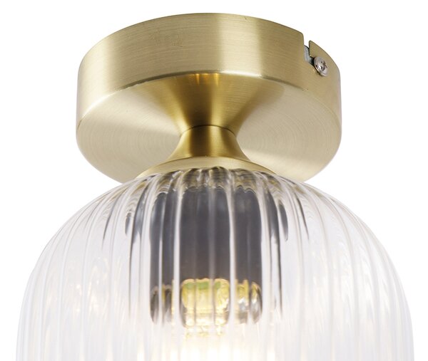 Lampa sufitowa w stylu art deco mosiądz - Banci