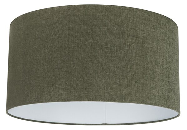 Lampa wisząca biała z zielonym kloszem 50 cm - Combi 1