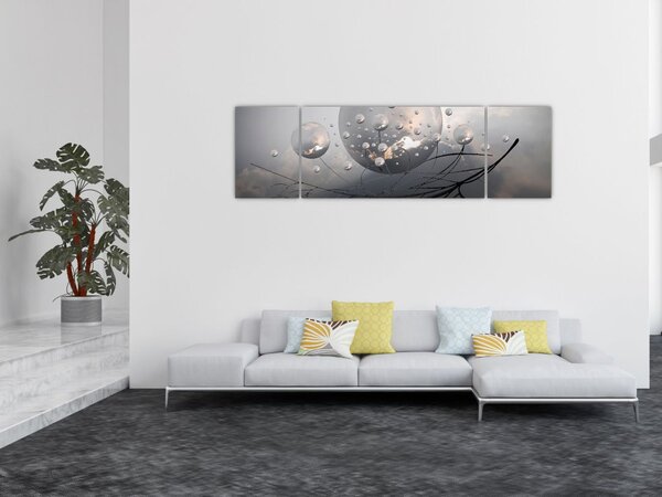 Obraz abstrakcyjnych kul (170x50 cm)