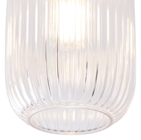 Lampa sufitowa w stylu art deco mosiądz - Banci