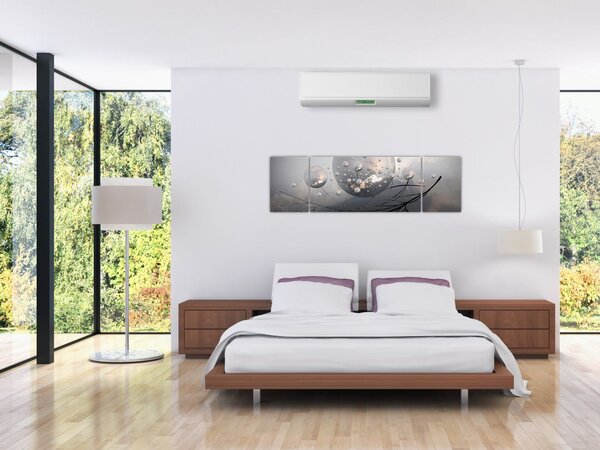 Obraz abstrakcyjnych kul (170x50 cm)