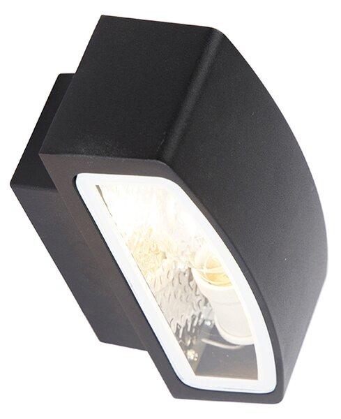 Nowoczesna lampa ścienna zewnętrzna czarna IP44 - Latina