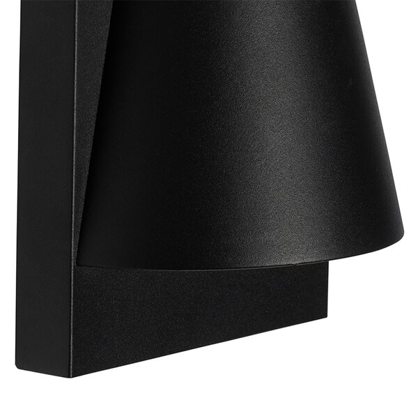 Industrialna lampa ścienna zewnętrzna czarna IP44 - Femke