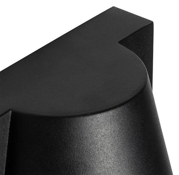 Industrialna lampa ścienna zewnętrzna czarna IP44 - Femke