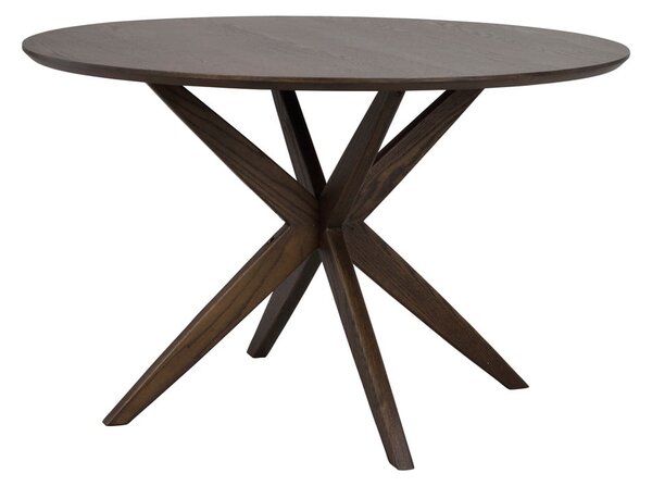 Okrągły stół z blatem w dekorze dębu 120x120 cm Calverton – Rowico