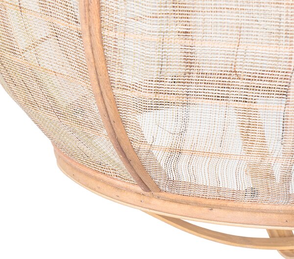 Orientalna lampa wisząca brązowa 58 cm - Pascal