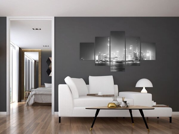 Obraz nowoczesnych drapaczy chmur (125x70 cm)