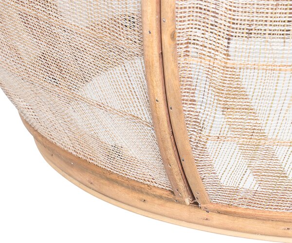 Orientalna lampa wisząca brązowa 50 cm - Pascal