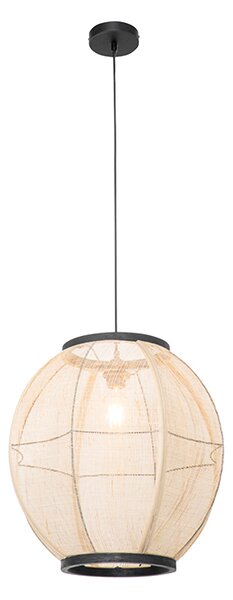 Orientalna lampa wisząca brązowa 46 cm - Rob