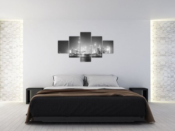 Obraz nowoczesnych drapaczy chmur (125x70 cm)