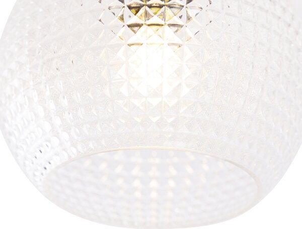 Lampa sufitowa w stylu art deco mosiądz - Sphere