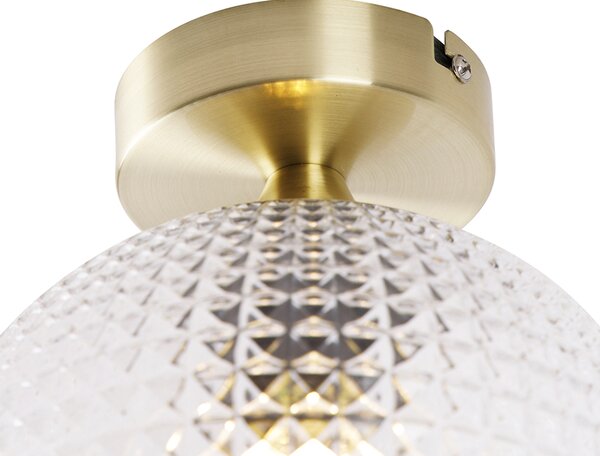 Lampa sufitowa w stylu art deco mosiądz - Sphere